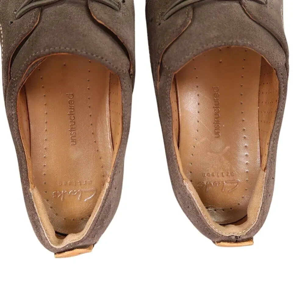 Clarks Shoes Womens 9 Slip On Casual Oxford Leather Comfort Unstructured Artisan